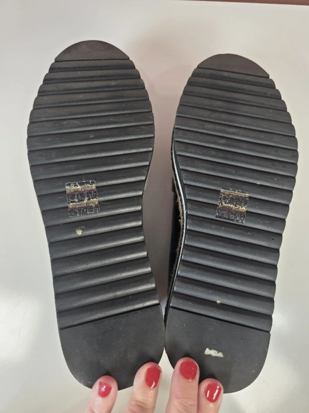 ALDO Black Platform Loafers Size 8.5 Patent Chunky Shoes